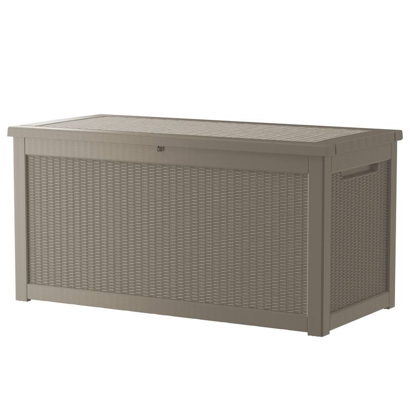 260 Gal. Resin Outdoor Patio Storage Deck Box