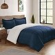 preview thumbnail 7 of 17, Swift Home Reversible Flannel and Sherpa Down Alternative Bedding Comforter Set