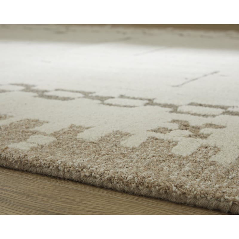 Signature Design by Ashley Dot Beige/White Area Rug