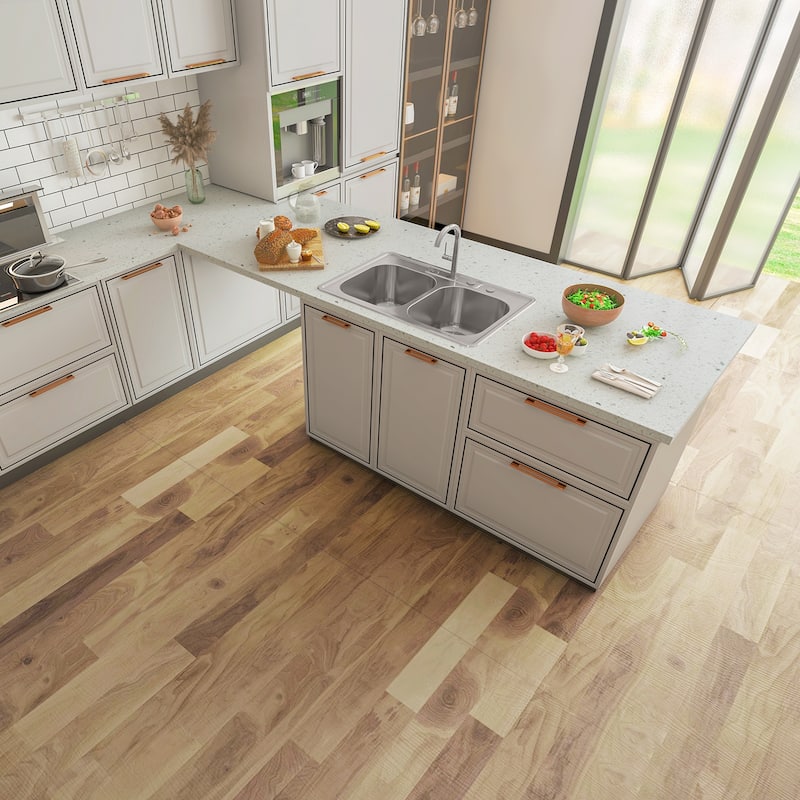 Sinber Drop in Double Bowl 304 Stainless Steel Kitchen Sink