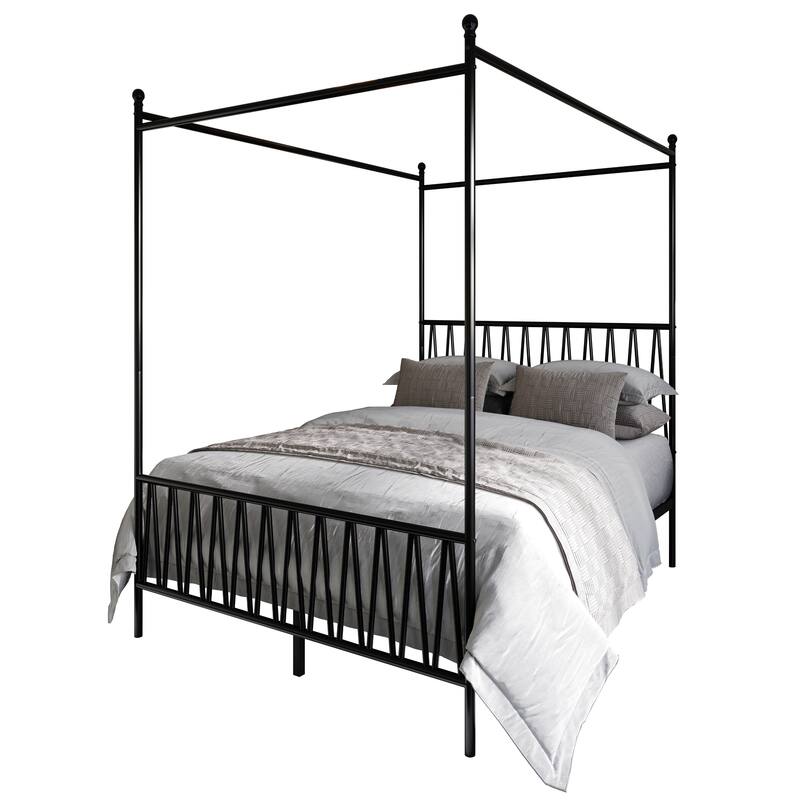 Clayfell Dallas Metal Canopy Bed