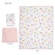 preview thumbnail 9 of 7, Lambs & Ivy Snuggle Jungle Pastel Safari Cotton Jersey 3-Piece Crib Bedding Set
