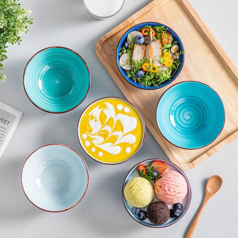 vancasso Bonita Sturdy Stoneware 6-Piece Bowls Set
