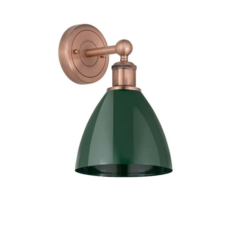 Innovations Lighting 616-1W-12-8 Plymouth Sconce Plymouth Dome 12"