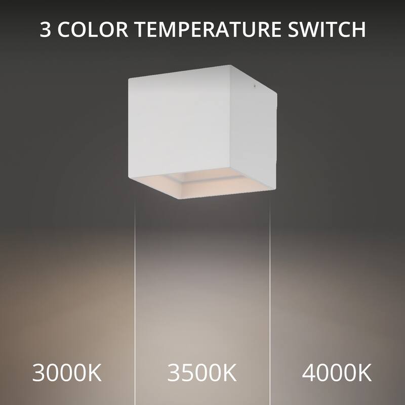 Downtown 5in LED Square Flush Mount 3-CCT