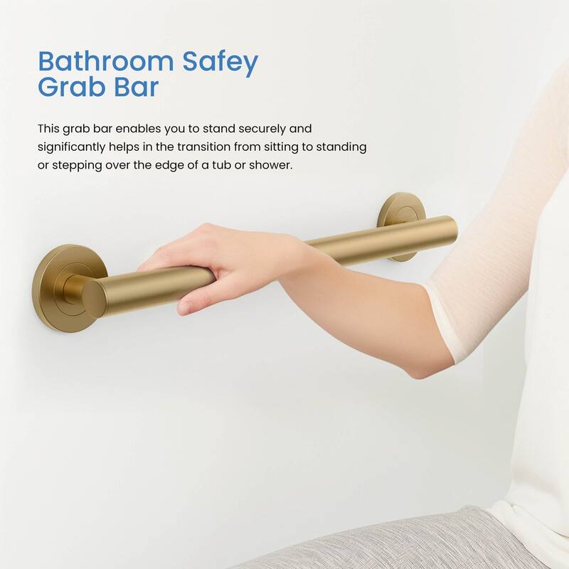 12-Inch Stainless Steel Bathroom Safety Grab Bar