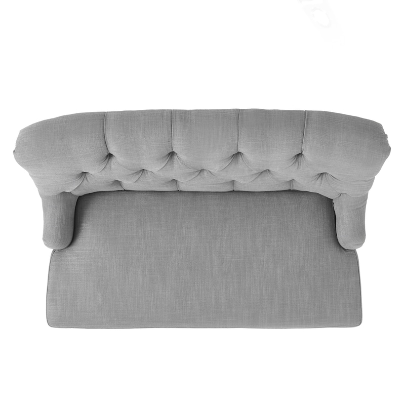 Nicole Polyester Blend Fabric Settee by Christopher Knight Home - 29.25"L x 43.75"W x 30.50"H