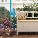 preview thumbnail 9 of 8, Storage Bench Box Patio Furniture Front Porch Decor Outdoor Seating