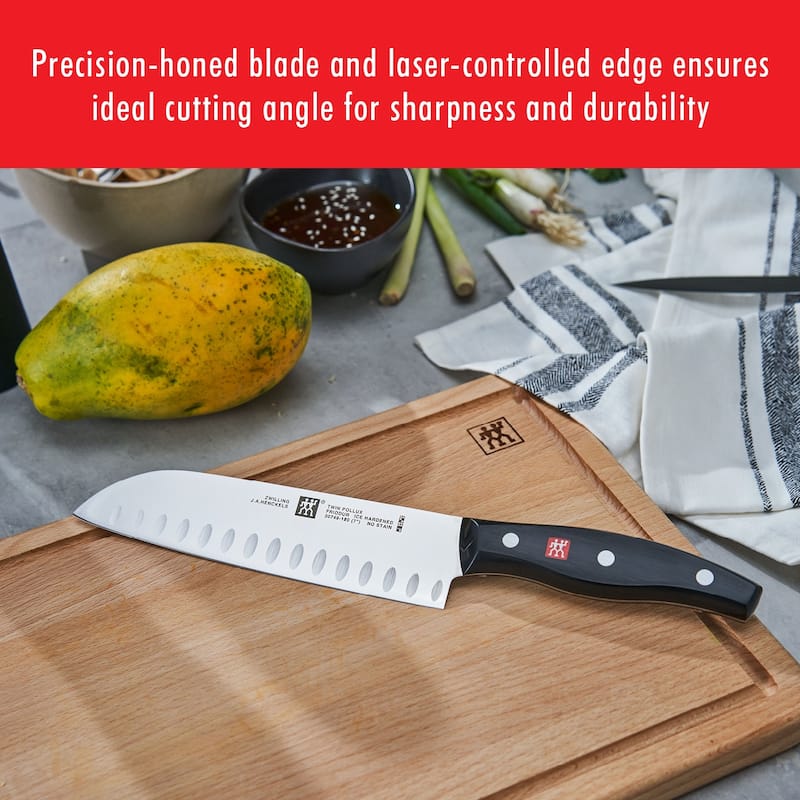 ZWILLING Twin Signature 19-pc German Knife block set, Made in Company-Owned German Factory, Special Formula Steel - Black