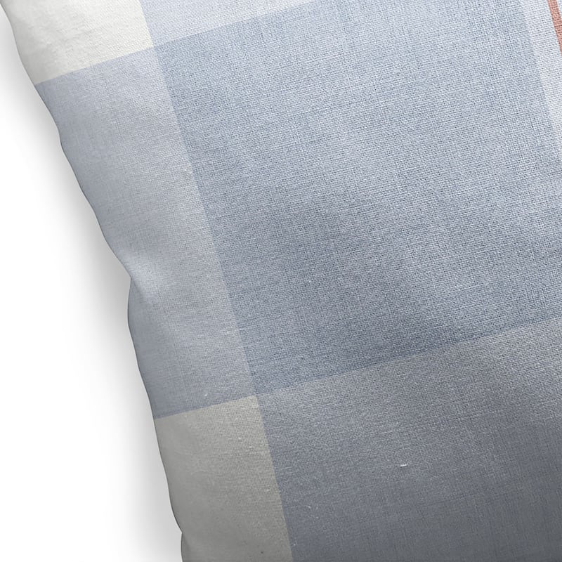 CHUNKY PLAID LIGHT BLUE Accent Pillow by Becky Bailey Bed Bath
