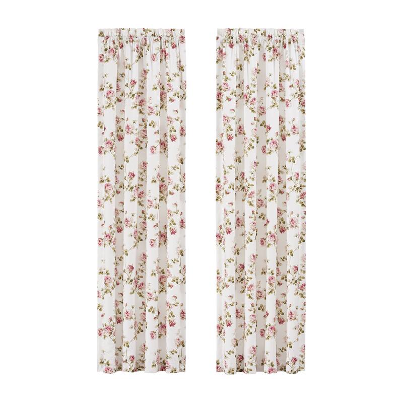 The Gray Barn Little Bess Country Chic Floral 84-inch Window Panel Pair