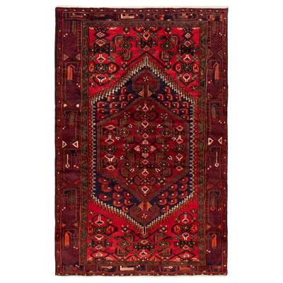 ECARPETGALLERY Hand-knotted Andelz Red Wool Rug - 3'11 x 5'11