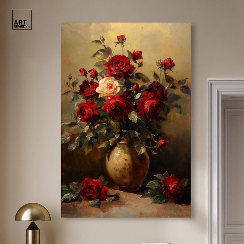 Lavish Lily Lament Canvas by Art Remedy, Gallery Wrapped