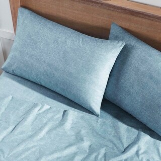 Superior Melange Flannel Cotton Pillowcases Set Of 2 Bed Bath 