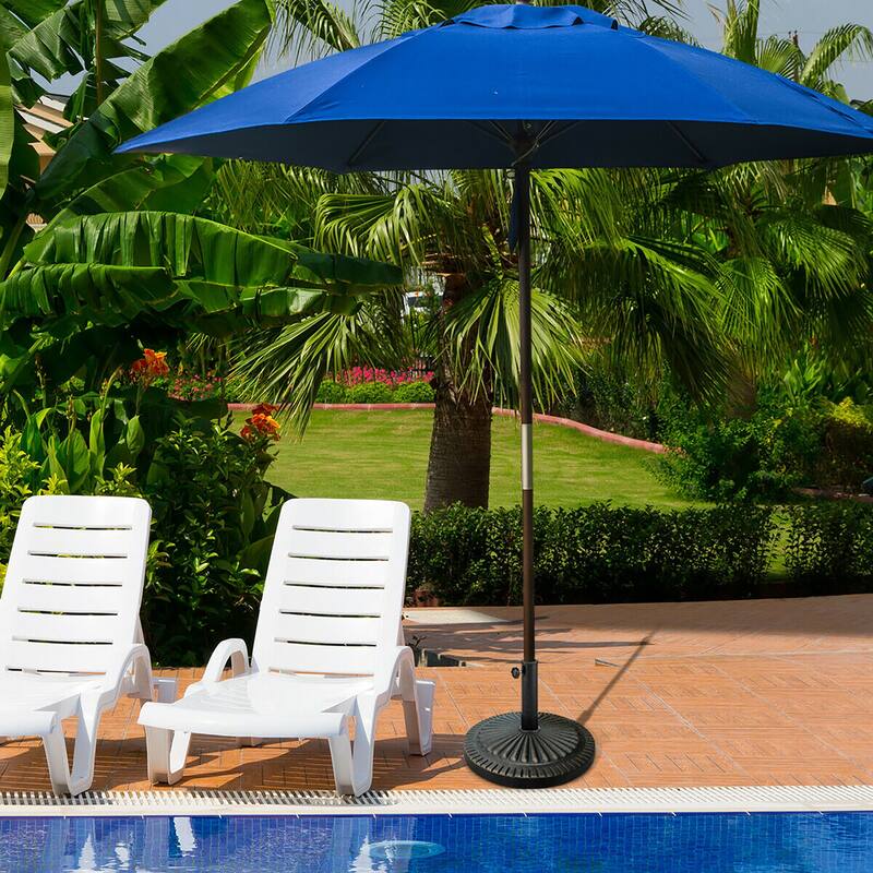 31.5 lbs Patio Market Umbrella Base Heavy Duty Cast Iron Resin Stand