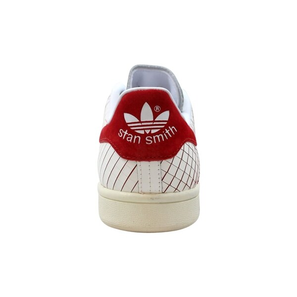 red and white stan smiths womens