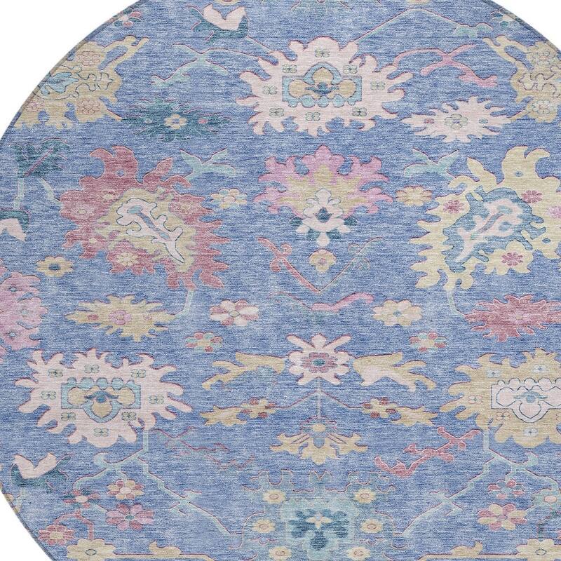 HomeRoots Floral Transitional Rectangle Outdoor Rug