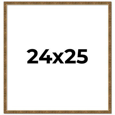 24x25 Frame Gold Solid Wood Picture Frame - Complete Modern Photo