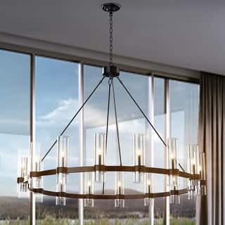 Black Wagon Wheel Chandelier Modern Farmhouse Chandelier