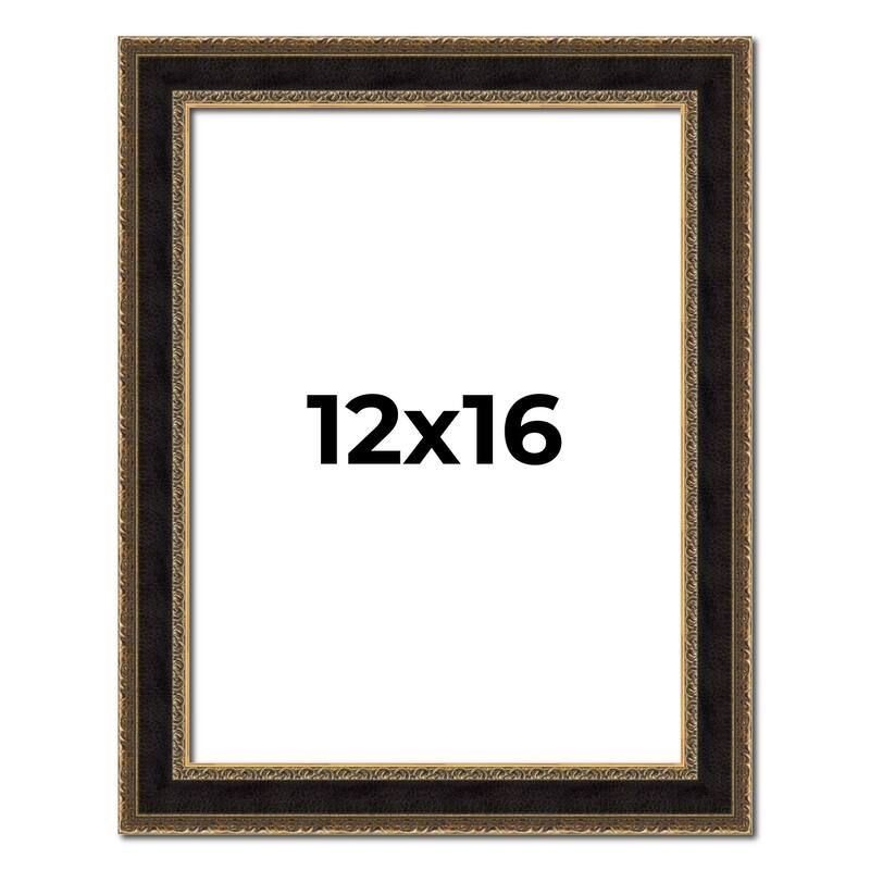 12x16 Frame Gold Antique Vintage Sold Wood Picture Frame | 1.75 Inch