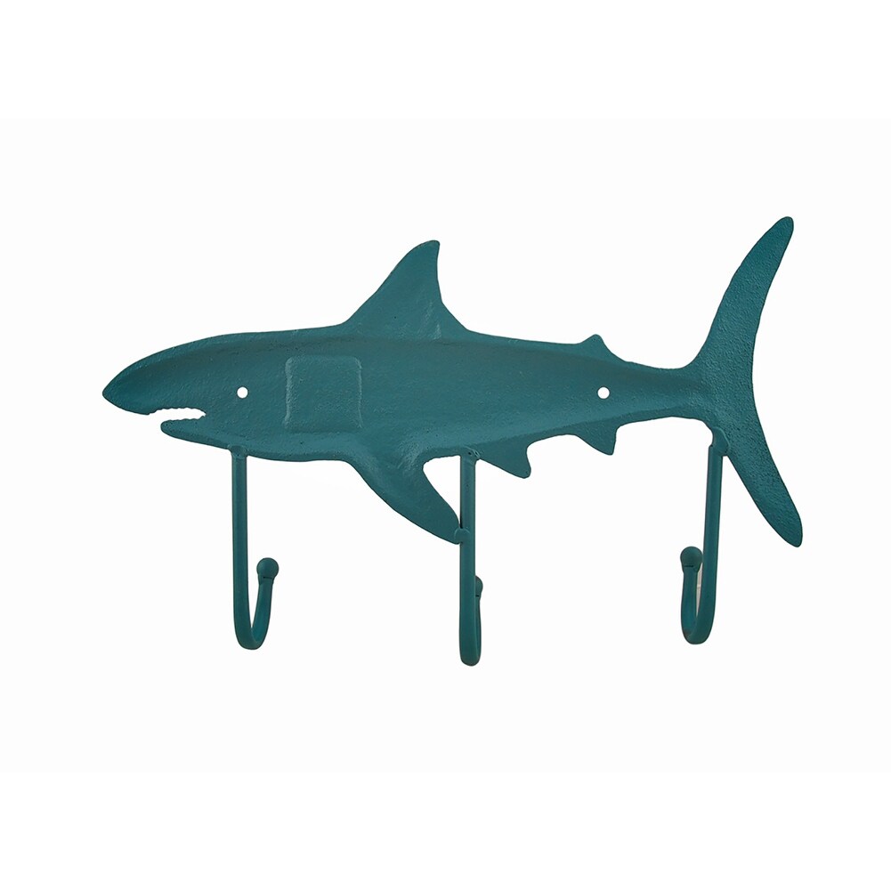 Zeckos Cast Iron Imitation Shark Shaped Verdigris Decorative Wall Nautical  Decor - 8 X 12.5 X 2 inches - Bed Bath & Beyond - 16941043