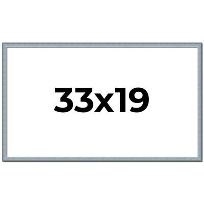 33x19 Frame Rustic Sky Blue Solid Wood Picture Frame | 0.75 Inch