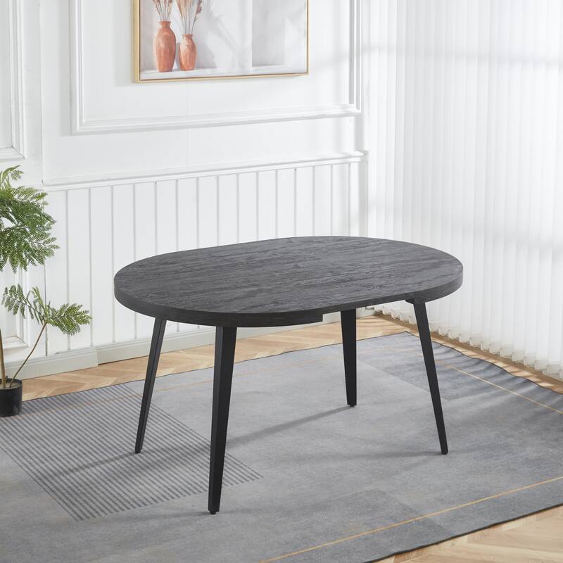 Extendable table,DINING TABLE,OFFICE TABLE,COFFEE TABLE,metal leg,MDF top,100/140/180x100x75cm,BLACK COLOR