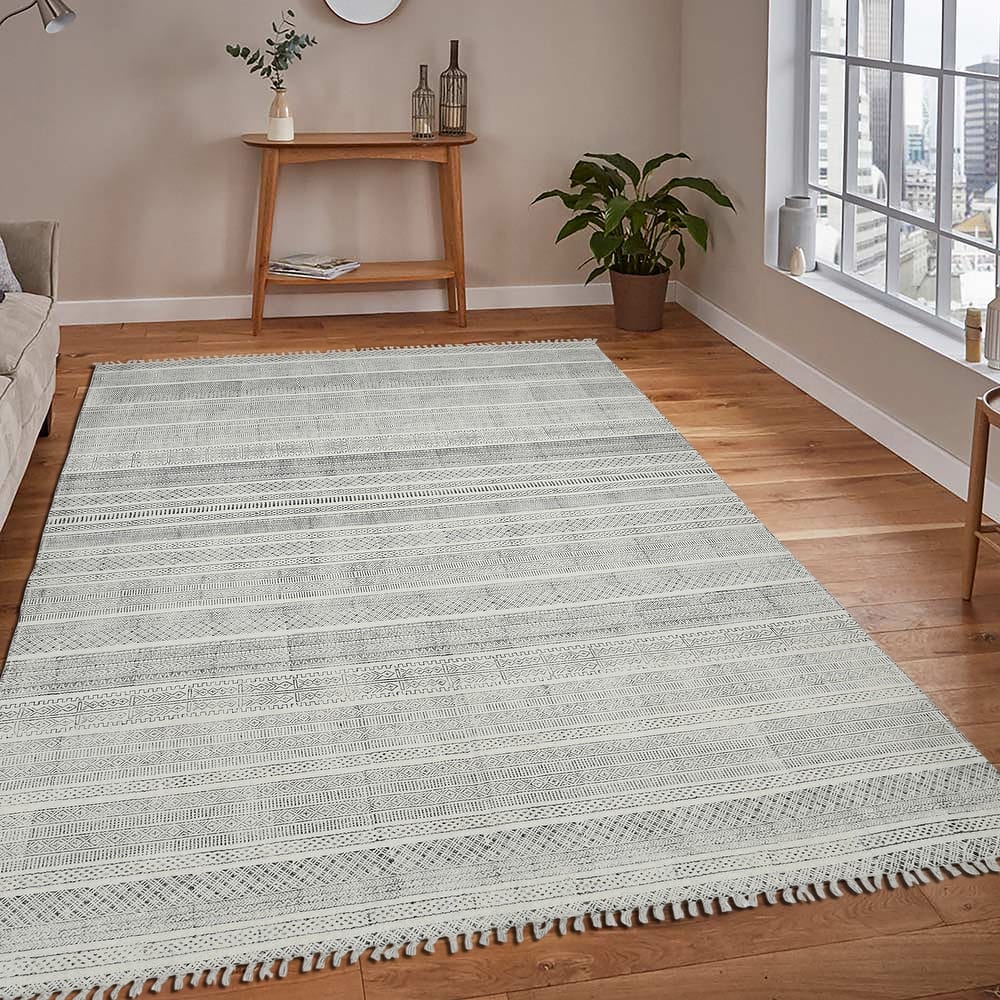 Magi Dianne Handmade Flatweave Cotton Geometric Rug