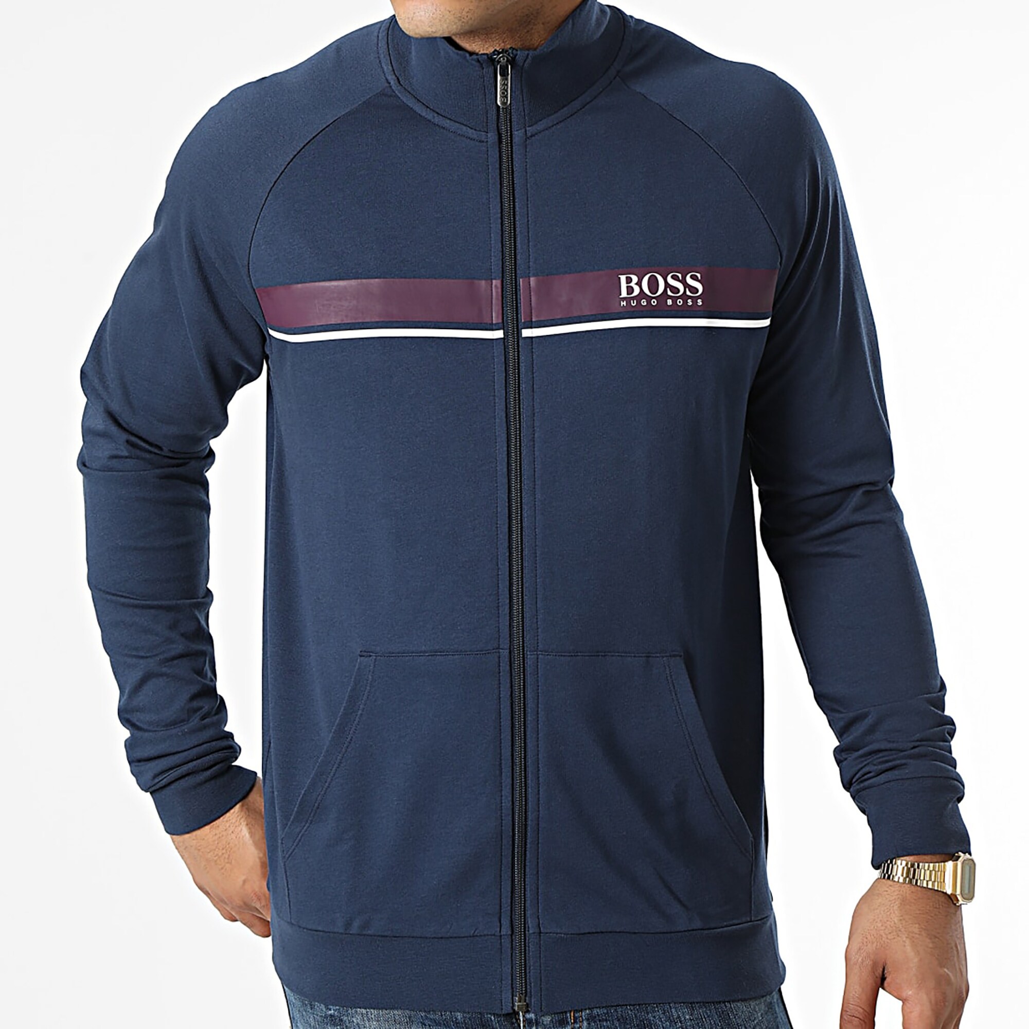 hugo boss zip through jacket