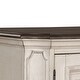 preview thumbnail 5 of 5, Abbey Road Porcelain White Churchill Brown Dressing Chest