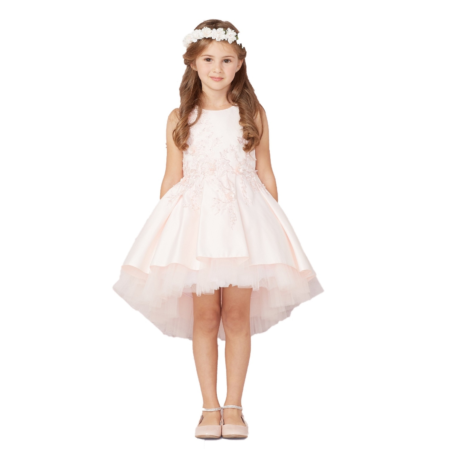 kids blush pink dress