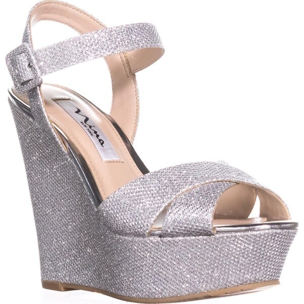 Nina Silver Wedge 2024 vinnievincent