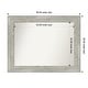 preview thumbnail 95 of 119, Dove Greywash Framed Non-Beveled Custom Wall Mirror, Bathroom Vanity Mirror Outer Size: 36 x 28