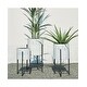 preview thumbnail 5 of 20, Glitzhome Modern Metal 3-piece Plant Stand Set