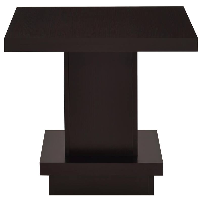 Haxton Cappuccino 2-piece Square Coffee and End Table Set