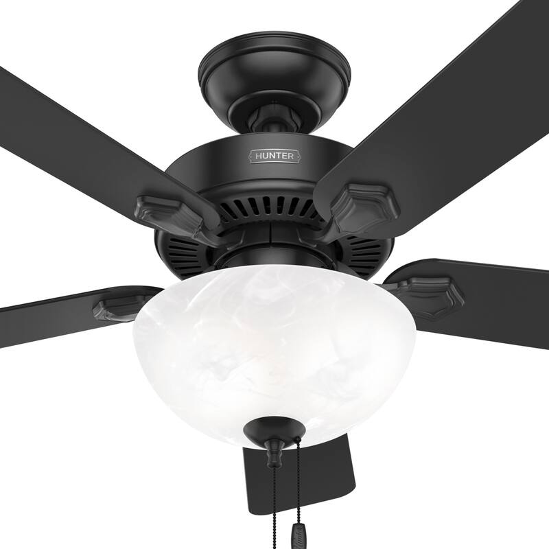 Hunter 44" Swanson Ceiling Fan with LED Light Kit & Pull Chain - Casual Traditional - 4 Speed DC Motor - ENERGY STAR!