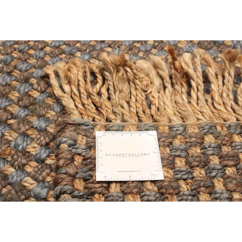 ECARPETGALLERY Flat-Weave Palas Denizli Dark Brown Kilim - 5'0 x 7'1