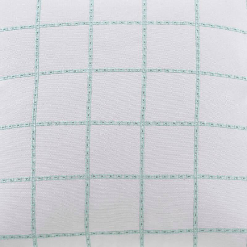 Southern Tide Eyelet Square Green Decorative Pillow