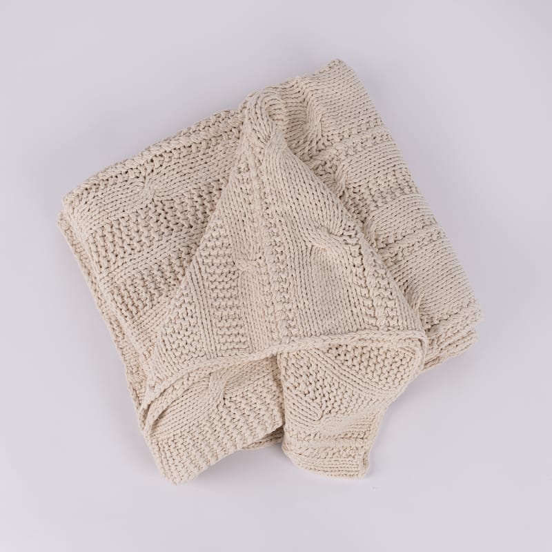 Micah Knitted Sham, Grey, Euro