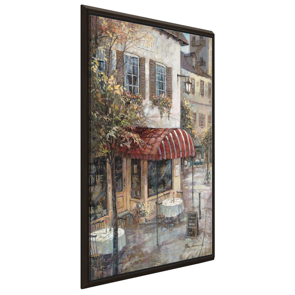 "Coffee House Ambience" by Ruane Manning Print on Floating Canvas