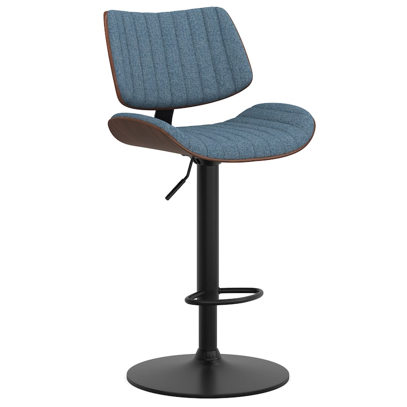 WYNDENHALL Annie Mid Century Modern Adjustable Bar Stool - 20.5"D x 19.7"W x 36.22 - 44.09 "H