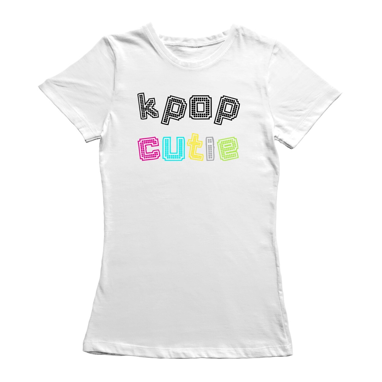 Shop K Pop Cutie Led Light Design Graphic Women S T Shirt Free