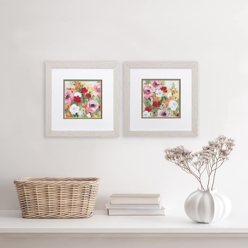 Leas Garden S/2 Framed Art Under glass