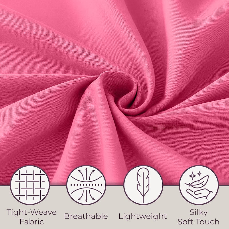 Lavish Home 3-Piece Brushed Microfiber Twin Sheet and Pillowcase Set (Pink)
