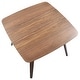 preview thumbnail 7 of 11, Folia Mid-century Modern Square Dining Table