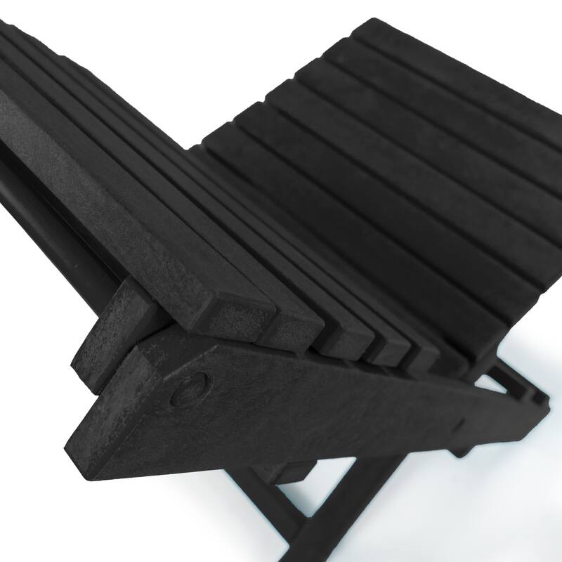 Las Cabos Fully Assembled All-Weather Recycled HDPE Outdoor Folding Bistro Chair