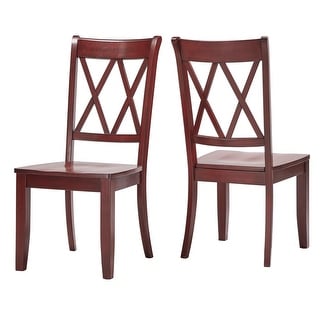 Eleanor X Back Wood Dining Chair (Set of 2)