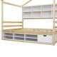 preview thumbnail 12 of 116, Bedroom House Bed with Roof Frame Bedside-shelves and Under Bed Storage Unit