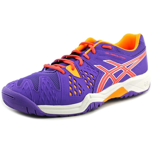 Asics Gel-Resolution 6 GS Youth Round Toe Synthetic Purple Tennis Shoe
