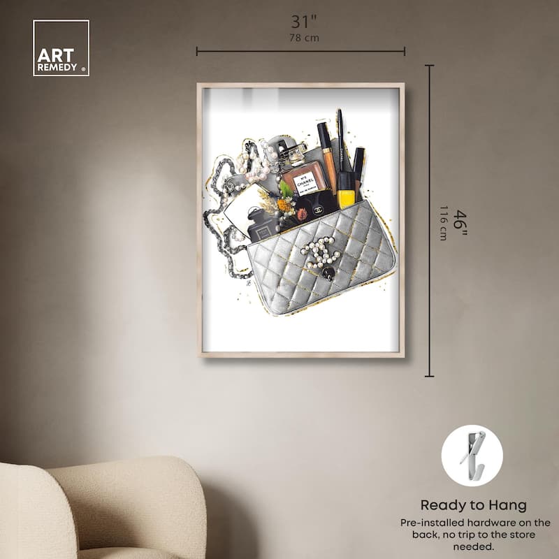 Grey Treasure Bag Shadowbox by Art Remedy